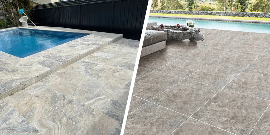 Travertine vs Porcelain pavers- Which one is better?