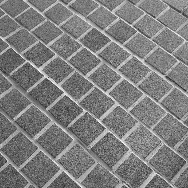 Sesame Grey Granite Mesh Back Cobblestone