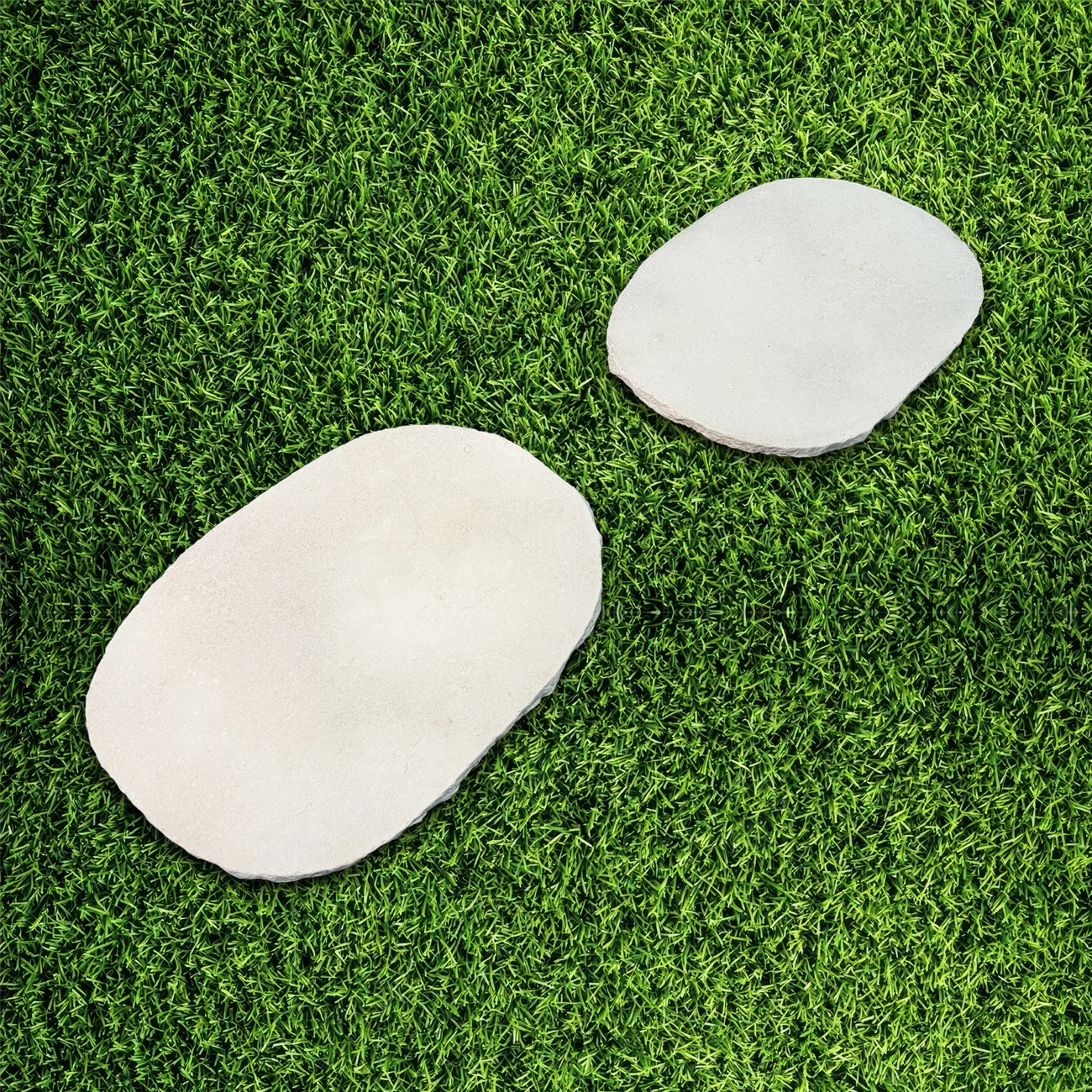 Cresme Limestone Organic Stepping Stone