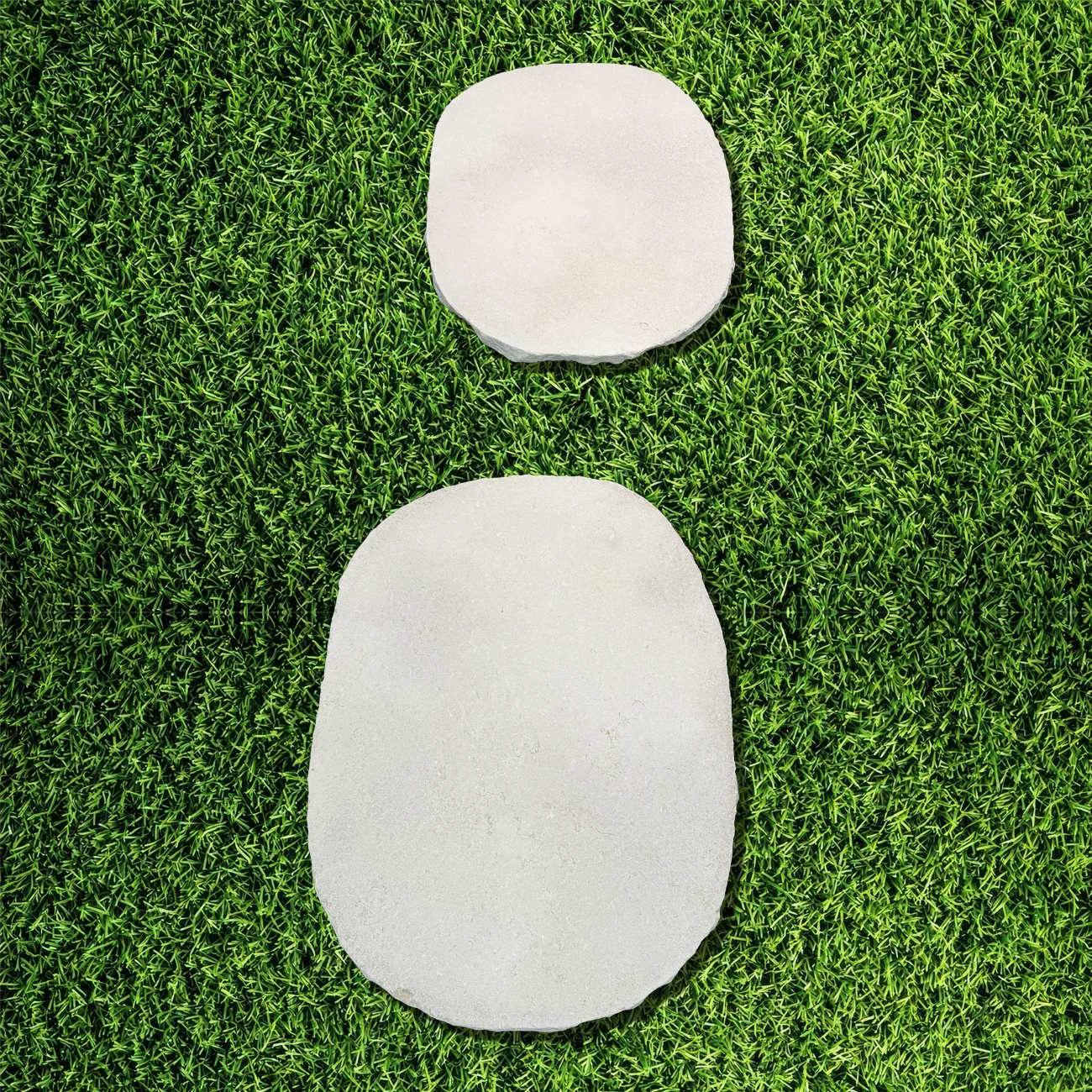 Cresme Limestone Organic Stepping Stone