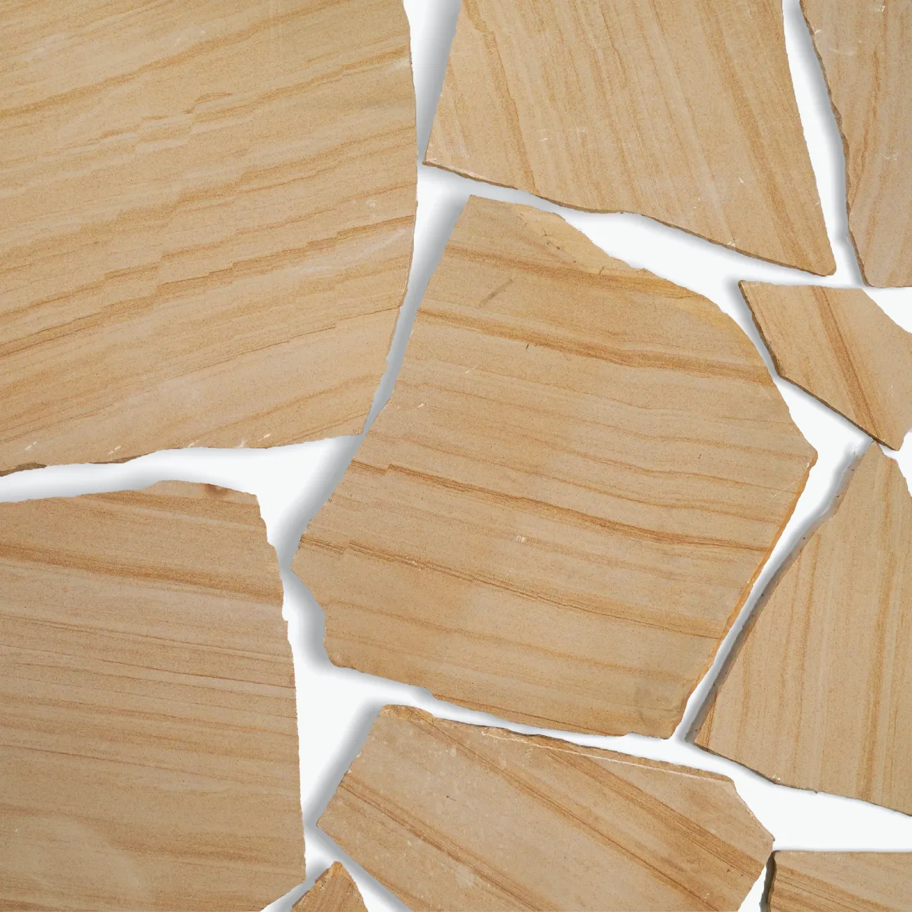 Teakwood Sandstone Crazy Pavers / Flagstones
