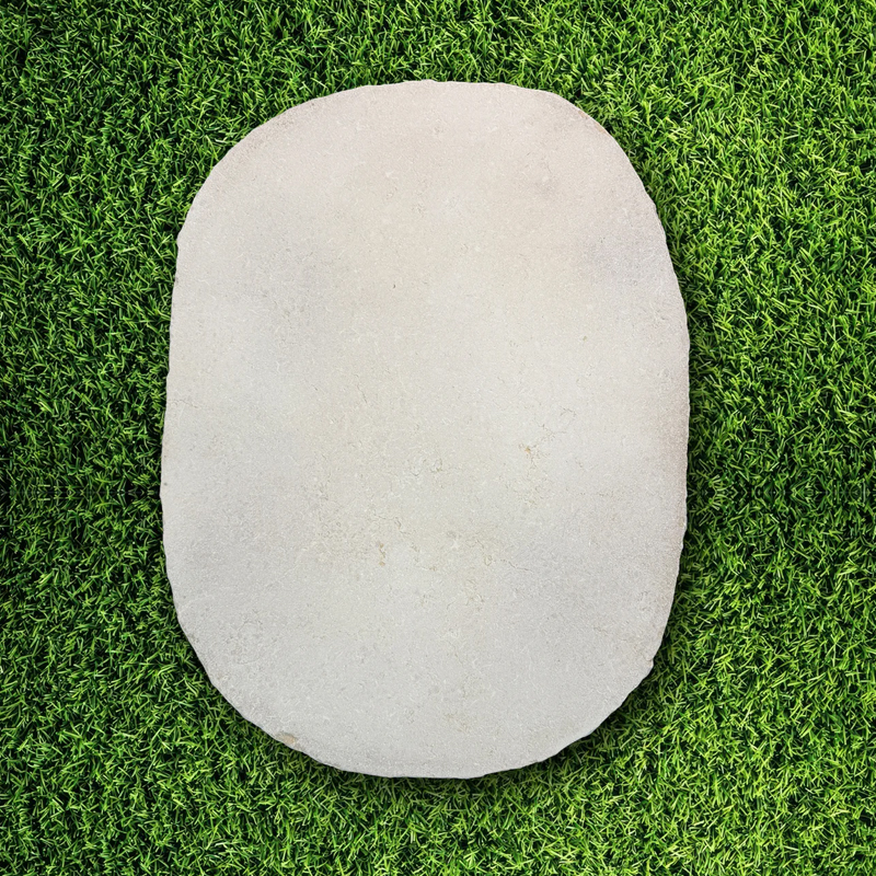 Cresme Limestone Organic Stepping Stone
